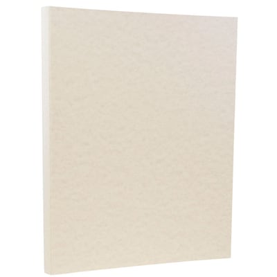 JAM Paper® Parchment Colored Paper, 24 lbs., 8.5 x 11, Pewter Gray Recycled, 100 Sheets/Pack (1711