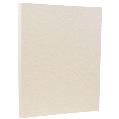 JAM Paper® Parchment Colored Paper, 24 lbs., 8.5" x 11", Pewter Gray Recycled, 500 Sheets/Ream (171118B)