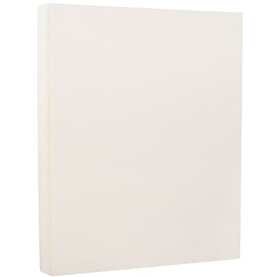 JAM Paper® Strathmore 24lb Paper, 8.5 x 11, Natural White Laid, 500 Sheets/Ream (300161B)