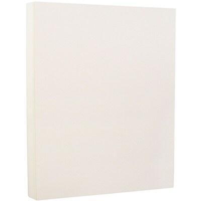 JAM Paper Strathmore 88 lb. Cardstock Paper, 8.5" x 11", Natural White, 50 Sheets/Pack (301015)