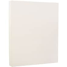 JAM Paper Strathmore 88 lb. Cardstock Paper, 8.5 x 11, Natural White, 50 Sheets/Pack (301015)