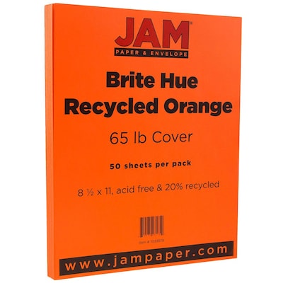 JAM Paper Vellum Bristol 110 lb. Cardstock Paper, 8.5 x 11