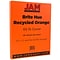 JAM Paper® Bright Color Cardstock, 8.5 x 11, 65lb Orange Recycled, 50/pack (1033879)