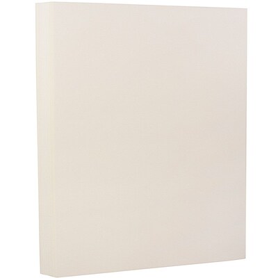 JAM Paper® Extra Heavy Stiff Strathmore Cardstock, 8.5 x 11, 130lb Natural White Wove, 25/pack (1196724)