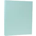 JAM Paper Matte Colored Paper, 28 lbs., 8.5 x 11, Aqua Blue, 50 Sheets/Pack (1524369)