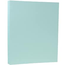 JAM Paper Matte Colored 8.5 x 11 Copy Paper, 28 lbs., Aqua Blue, 50 Sheets/Pack (1524369)