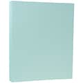 JAM Paper 80 lb. Cardstock Paper, 8.5 x 11, Aqua Blue, 250 Sheets/Ream (1524370B)