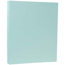 JAM Paper 80 lb. Cardstock Paper, 8.5 x 11, Aqua Blue, 250 Sheets/Ream (1524370B)