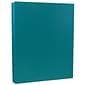 JAM Paper 80 lb. Cardstock Paper, 8.5" x 11", Teal, 50 Sheets/Pack (1524384)