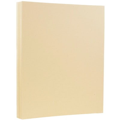 JAM Paper® 8 1/2 x 11 Cardstock, Husk 80lb Recycled, 250/Ream (2821412B)