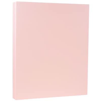 JAM Paper Matte Colored Paper, 28 lbs., 8.5" x 11", Baby Pink, 500 Sheets/Ream (5155793B)