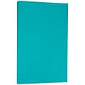 JAM Paper® Smooth Colored Paper, 24 lbs., 8.5 x 14, Sea Blue Recycled, 100 Sheets/Pack (16728245)