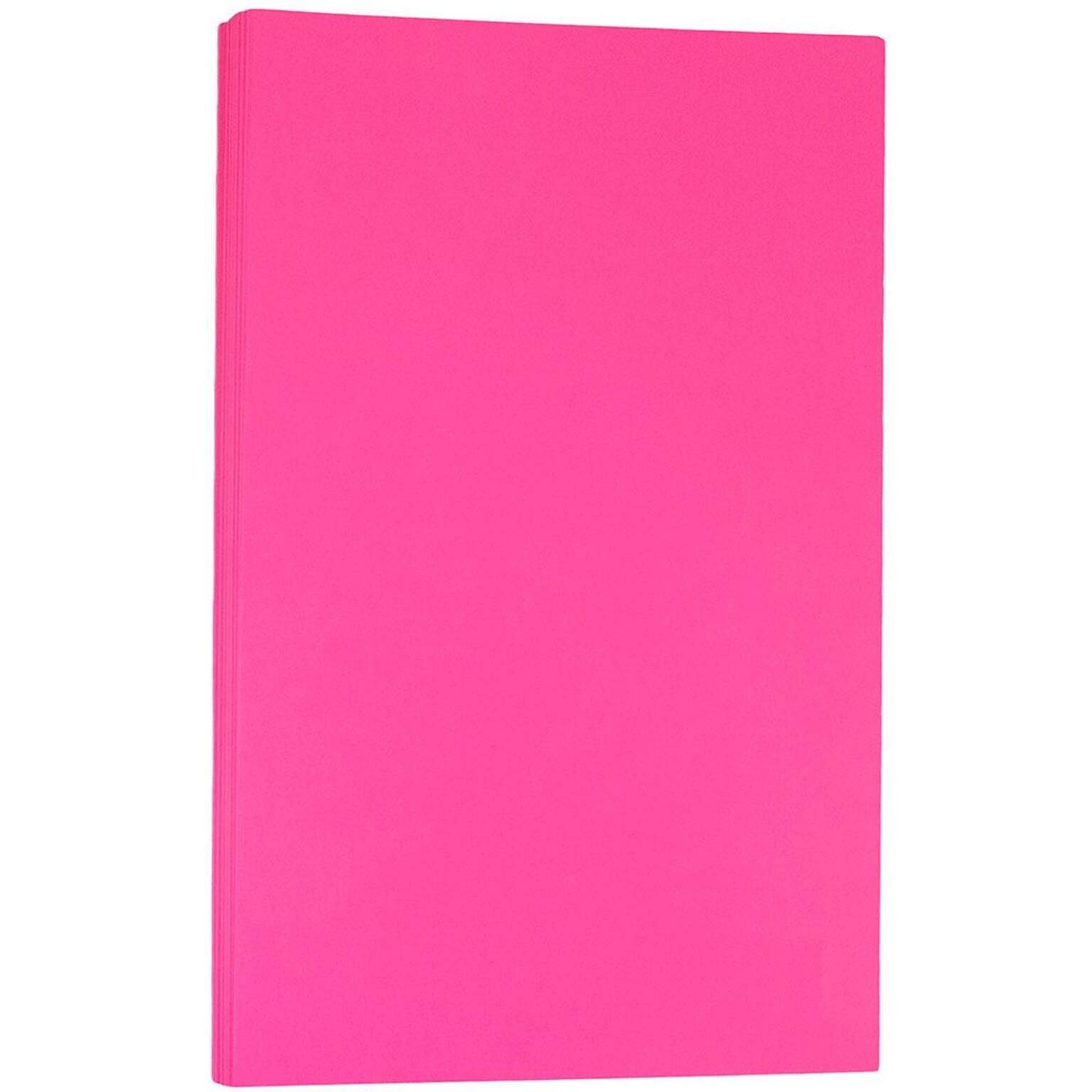 JAM Paper Smooth Colored 8.5 x 14 Color Copy Paper, 32 lbs. Fuchsia Pink, 100 Sheets/Pack (16728246)