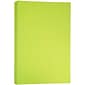 JAM Paper Matte Colored 11" x 17" Copy Paper, 24 lbs., Ultra Lime Green, 100 Sheets/Pack (16728460)