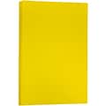 JAM Paper® Matte Colored Paper, 24 lbs., 11 x 17, Yellow Recycled, 100 Sheets/Pack (16728463)