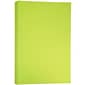 JAM Paper Ledger 65 lb. Cardstock Paper, 11" x 17", Ultra Lime Green, 50 Sheets/Pack (16728486)