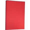 JAM Paper Ledger 65 lb. Cardstock Paper, 11 x 17, Red, 50 Sheets/Pack (16728488)