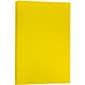 JAM Paper Ledger 65 lb. Cardstock Paper, 11" x 17", Yellow, 50 Sheets/Pack (16728490)