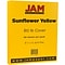 JAM Paper® Matte Cardstock, 8.5 x 11, 80lb Sunflower Yellow, 50/pack (16729203)