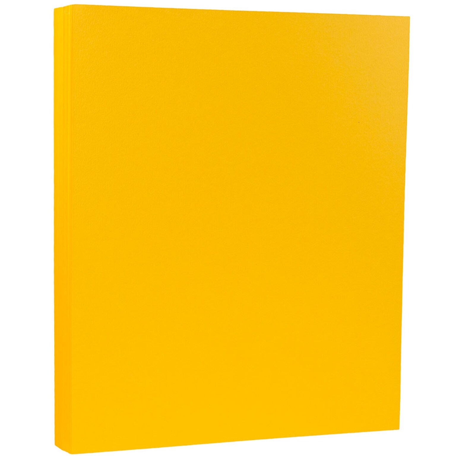 JAM Paper 100 lb. Cardstock Paper, 8.5 x 11, Sunflower Yellow, 50 Sheets/Pack (16729203)