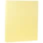JAM Paper Matte Colored Paper, 28 lbs., 8.5" x 11", Light Yellow, 50 Sheets/Pack (16729231)