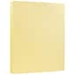 JAM Paper® Matte Cardstock, 8.5 x 11, 80lb Light Yellow, 50/pack (16729235)