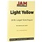 JAM Paper® Legal Matte 28lb Paper, 8.5 x 14, Light Yellow, 50 Sheets/Pack (16729336)