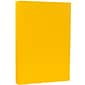 JAM Paper Matte Colored 8.5" x 14" Copy Paper, 28 lbs., Sunflower Yellow, 50 Sheets/Pack (16729346)