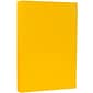 JAM Paper 80 lb. Cardstock Paper, 8.5" x 14", Sunflower Yellow, 50 Sheets/Pack (16729352)