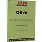 JAM Paper® Matte Legal Cardstock, 8.5 x 14, 80lb Olive Green, 50/pack (16729372)