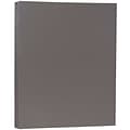 JAM Paper Matte 8.5 x 11 Color Copy Paper, 28 lbs., Dark Gray, 50 Sheets/Pack (26396470)