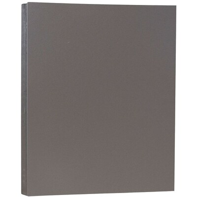 JAM Paper 80 lb. Cardstock Paper, 8.5 x 11, Dark Gray, 50 Sheets/Pack (26396471)