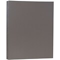 JAM Paper 80 lb. Cardstock Paper, 8.5 x 11, Dark Gray, 50 Sheets/Pack (26396471)
