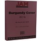 JAM Paper® Matte Cardstock, 8.5 x 11, 80lb Burgundy, 50/pack (36395837)