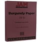 JAM Paper Matte  8.5" x 11" Copy Paper, 28 lb., Burgundy, 50 Sheets/Pack (36395839)