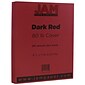 JAM Paper 80 lb. Cardstock Paper, 8.5" x 11", Dark Red, 50 Sheets/Pack (46395837)