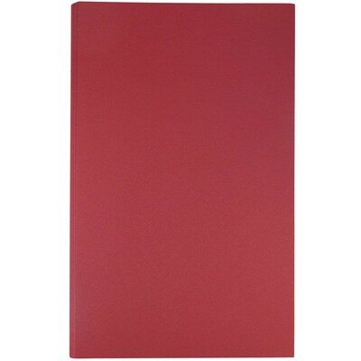 JAM Paper Matte Colored 8.5" x 14" Color Copy Paper, 28 lbs., Dark Red, 50 Sheets/Ream (64429520)