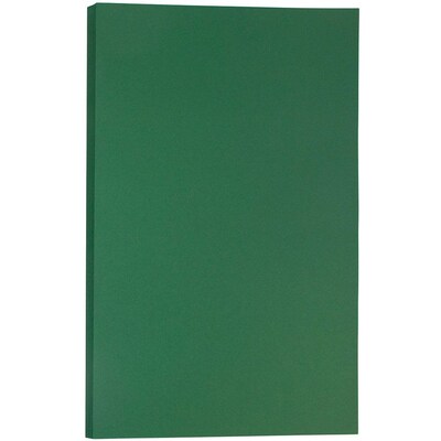 JAM Paper® Matte Legal Cardstock, 8.5 x 14, 80lb Dark Green, 50/pack (64429556)