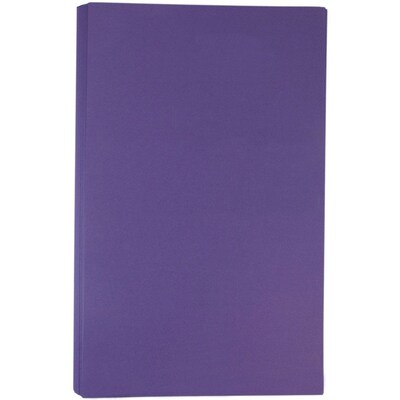 JAM Paper® Matte Legal Cardstock, 8.5 x 14, 80lb Dark Purple, 50/pack (64429566)