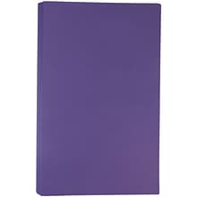 JAM Paper® Matte Legal Cardstock, 8.5 x 14, 80lb Dark Purple, 50/pack (64429566)