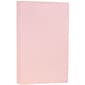 JAM Paper Matte Colored Paper, 28 lbs., 8.5" x 14", Baby Pink, 50 Sheets/Pack (76329455)