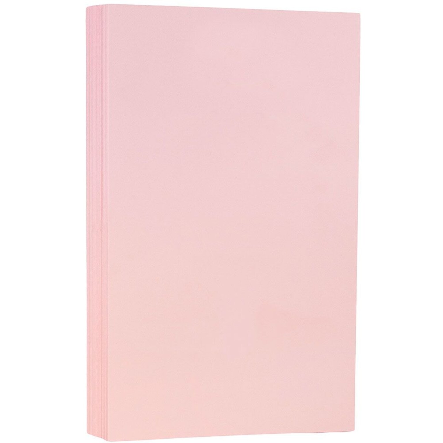 JAM Paper Matte Colored 8.5 x 14 Color Copy Paper, 32 lbs. Baby Pink, 50 Sheets/Pack (76329455)