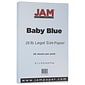 JAM Paper Matte Colored 8.5" x 14" Copy Paper, 28 lbs., Baby Blue, 50 Sheets/Pack (76329463)