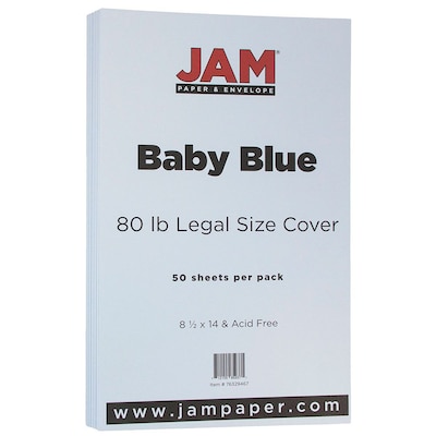 JAM Paper & Envelope Vellum Bristol Cardstock, 8.5 x 11, 50 per