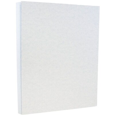 JAM Paper Parchment Colored Paper, 24 lbs., 8.5" x 11", Blue Recycled, 100 Sheets/Pack (96600200)