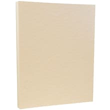 JAM Paper 8.5 x 11 Parchment Colored Paper, 24 lbs., 100 Sheets/Pack (96600600)
