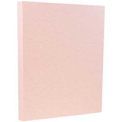 JAM Paper® Parchment Colored Paper, 24 lbs., 8.5 x 11, Pink Recycled, 50 Sheets/Pack (96600900A)