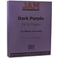 JAM Paper Matte  8.5" x 11" Paper, 28 lb., Dark Purple, 50 Sheets/Pack (364412783)