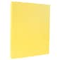 JAM Paper Vellum Bristol 110 lb. Cardstock Paper, 8.5" x 11", Canary Yellow, 50 Sheets/Pack (816917020)