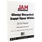 JAM Paper® Glossy 32lb 2-Sided Paper, 8.5 x 11, White, 100 Sheets/Pack (01034701D)